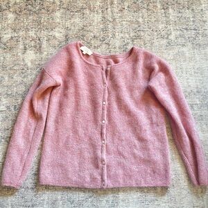Sézane gaspard Dusty Rose Cardigan sweater